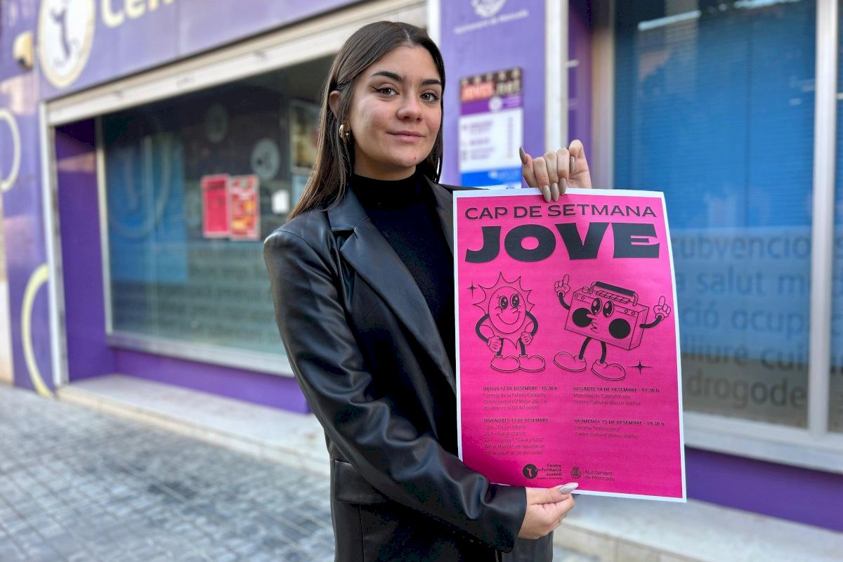 Valentina Cortegoso, regidora de Joventut, “volem visibilitzar la joventut de Montcada i hem organitzat unes jornades per a, des de diferents àmbits, tindre un cap de setmana que pose al centre la joventut de Montcada. Les jornades tindran lloc els dies 12, 13, 14 i 15 de desembre, on es faran xarrades, tornejos i concerts.